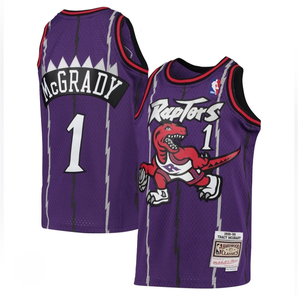 Tracy McGrady #1 Toronto Raptors 1998-99 Mitchell & Ness Swingman NBA Jersey